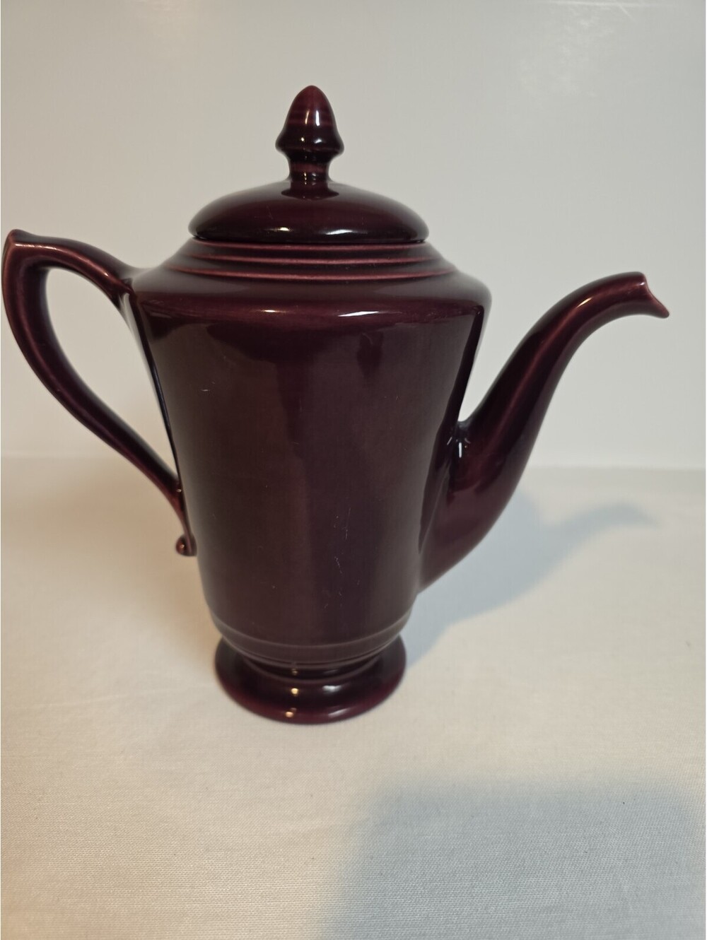 Vintage Franciscan Montecito Coffee Pot GMcB Mark Eggplant 1930s Rare